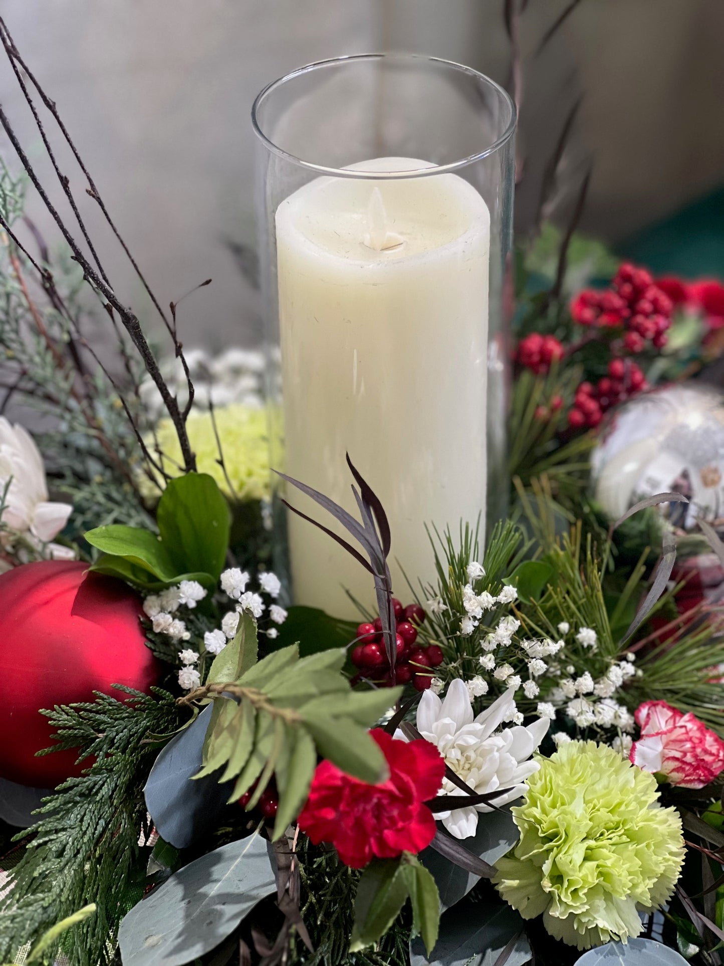LED Candle Holiday Centerpiece