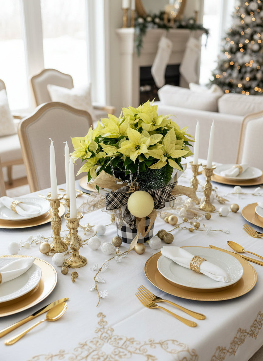 Medium Novelty Poinsettia by The Flower Studio Oxford