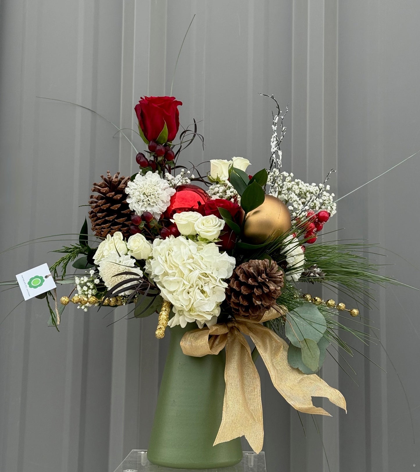 Evergreen Christmas Charm by The Flower Studio Oxford
