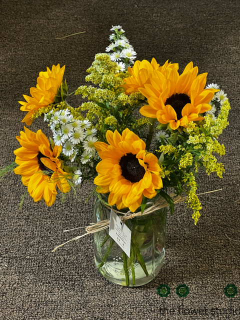 Sunflower Mason Jar