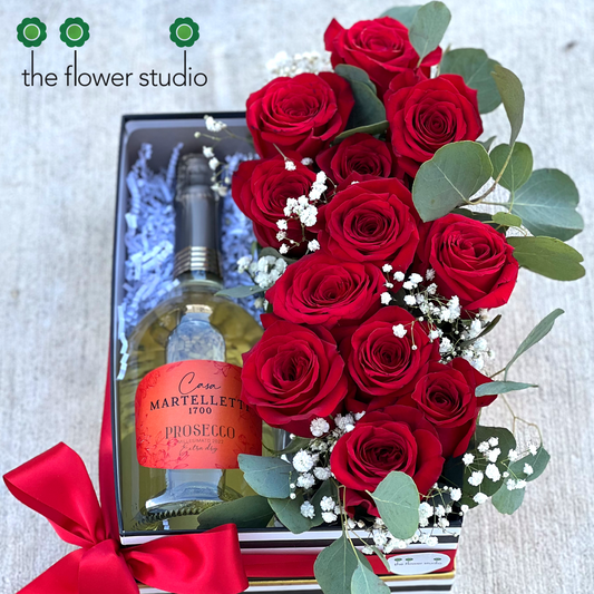 Roses + Prosecco Mini Box