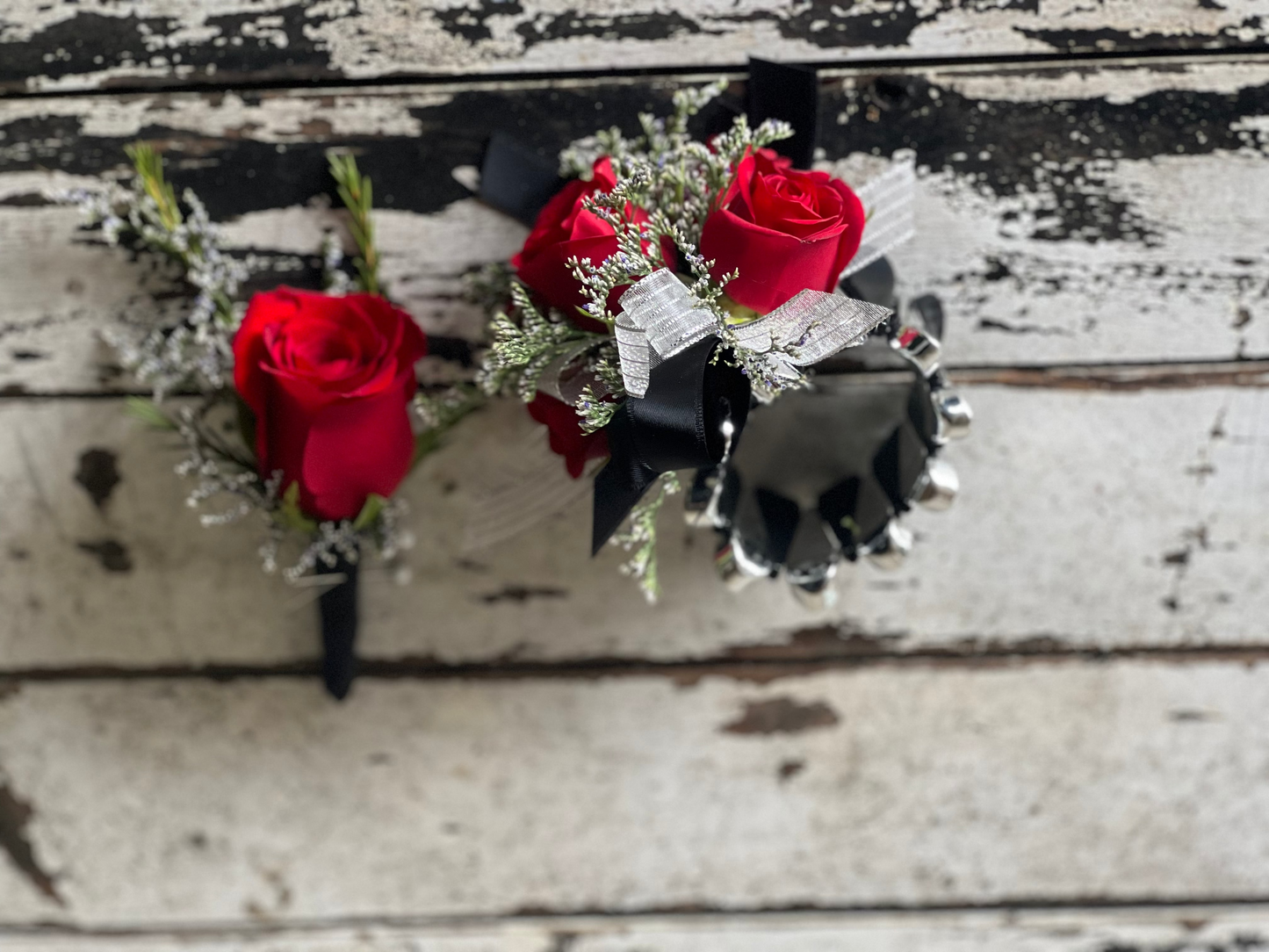 Prom Combo - Boutonniere + Wristlet